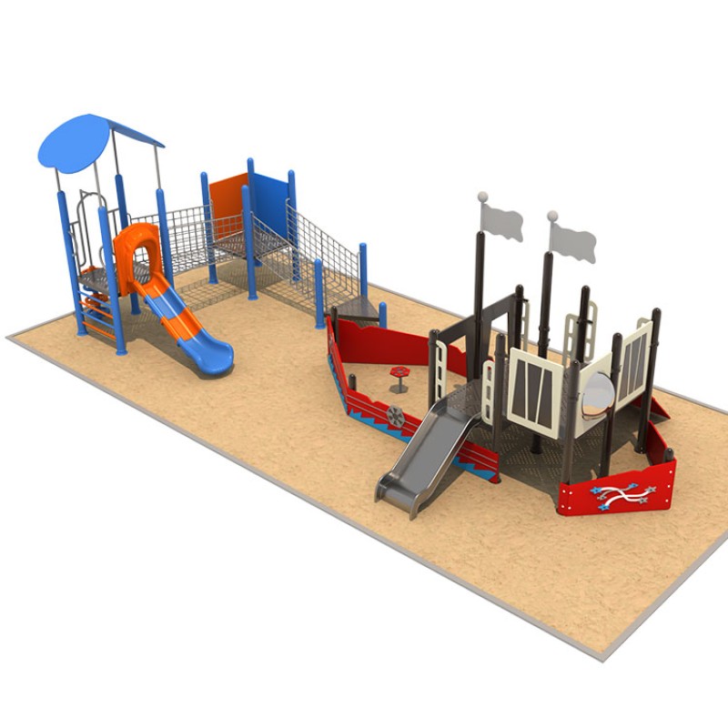 Pirate Ship Playground Manufacturer - Moetry Innovative Wooden Boat Playsets
