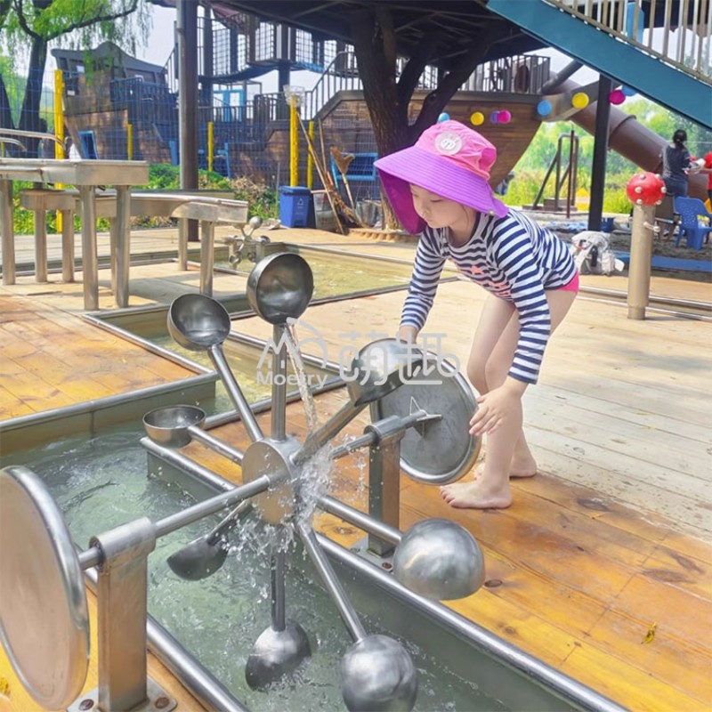 Water Wheel Supplier - Moetry Stainless Steel Scoop Waterwheel Educational
