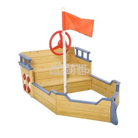 Pirate Boat Manufacturer - Moetry Kids Wooden Pirate Boat Sandbox