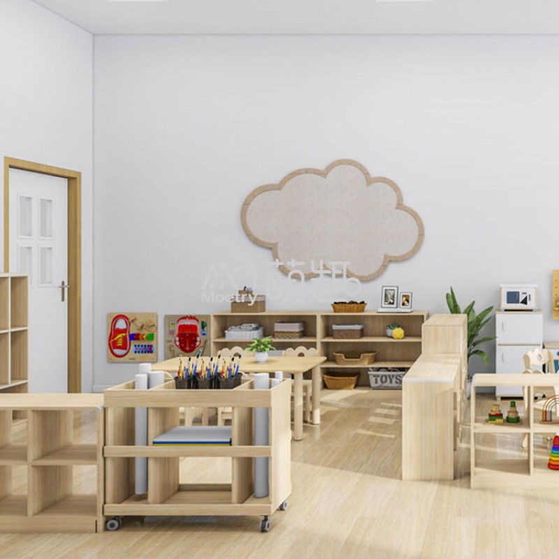 Kindergarten Furniture Factory - Moetry High Quality Solid Wood Table Set