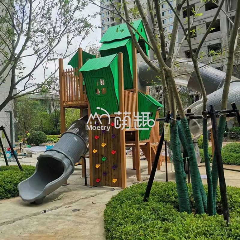 Commercial Playground Factory - Moetry Large Scale Jungle Theme Playhouse