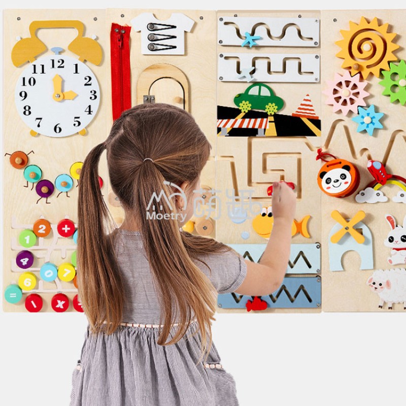 Steam Wall Supplier - Moetry Wall Mount Montessori Busy Board