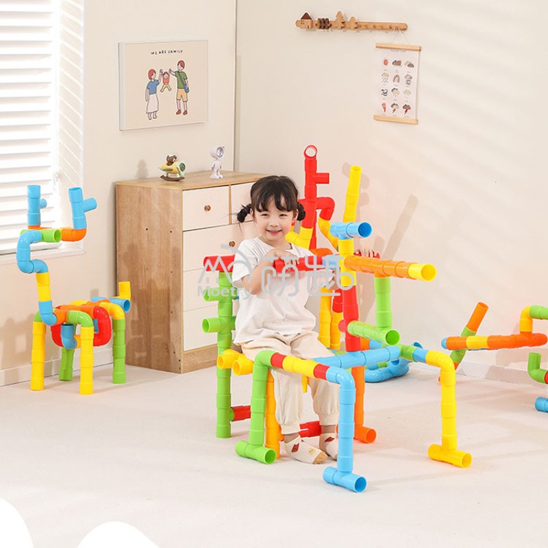 Tubular Blocks Supplier - Moetry 132 Pieces Giant Tubular Pipes