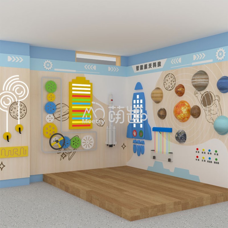 Stem Wall Manufacturer - Moetry Indoor Space Theme Interactive STEM