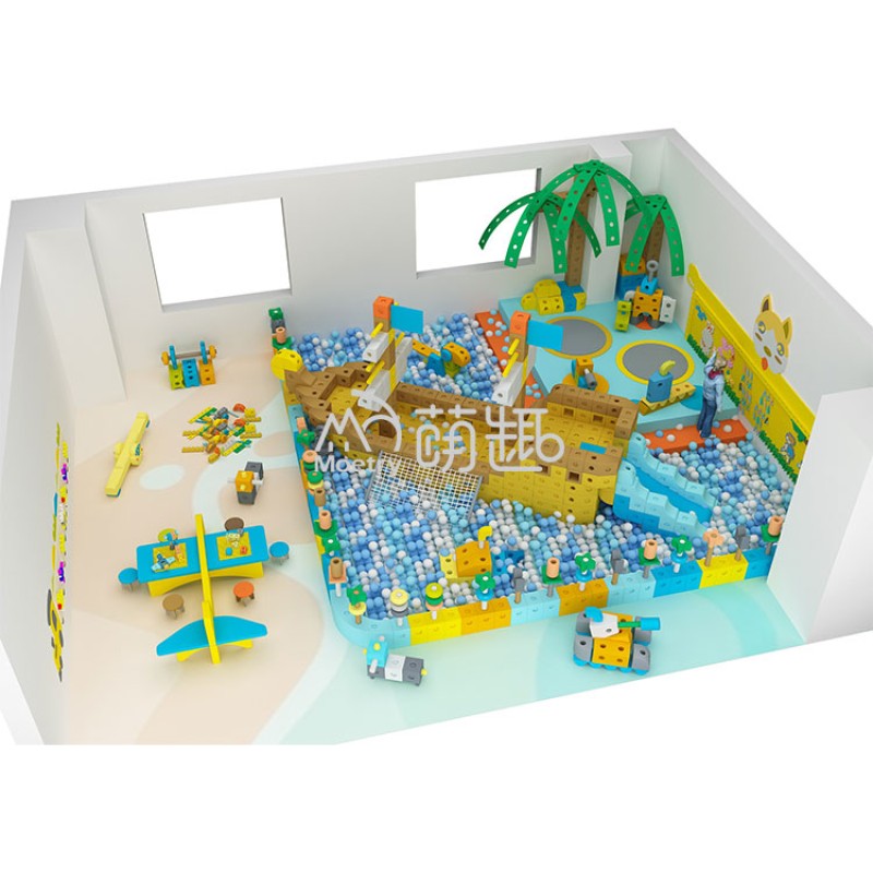 Ocean Table Supplier - Moetry Wood Table Ocean Theme Soft Play