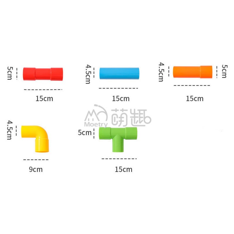 Tubular Blocks Supplier - Moetry 132 Pieces Giant Tubular Pipes