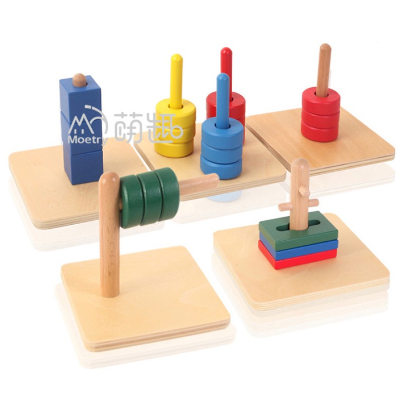 Cognitive Toy Factory - Moetry Montessori Beech Wood Baby Educational