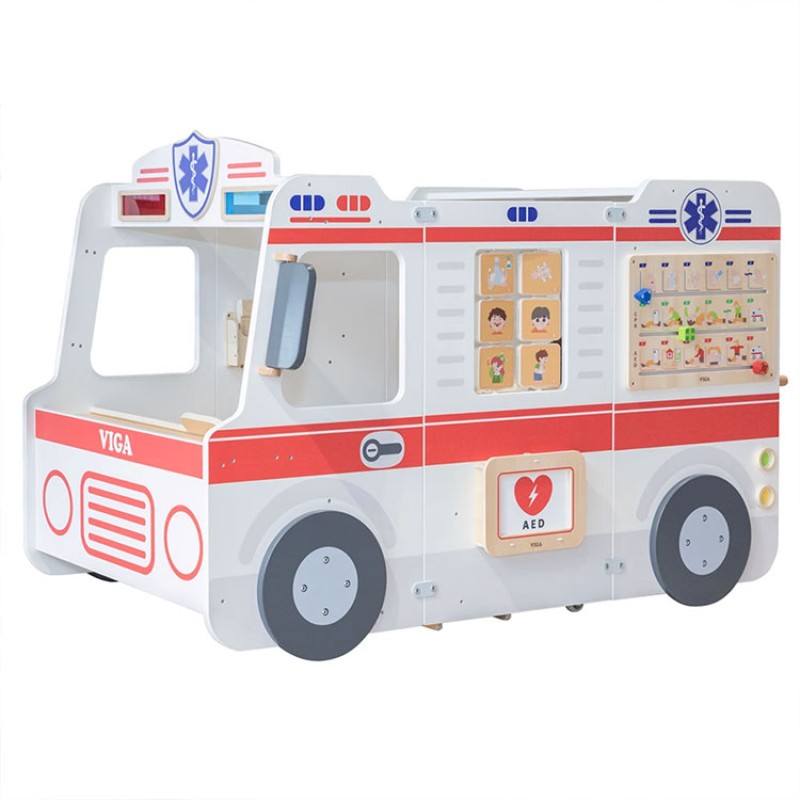 Ambulance Play Supplier - Moetry Pretend Play Ambulance Wooden