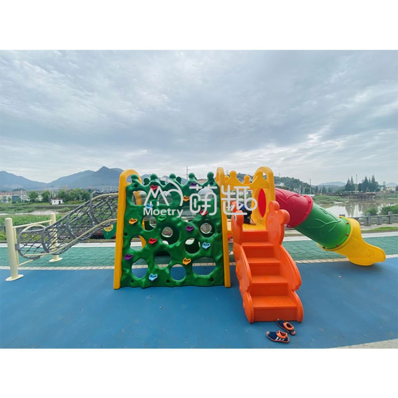 Playground Equipment Factory - Custom Preschool Climbing Wall Slide