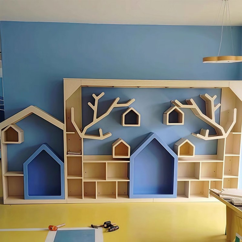 Library Design Supplier - Moetry Kindergarten Modern Reading Room Tree House