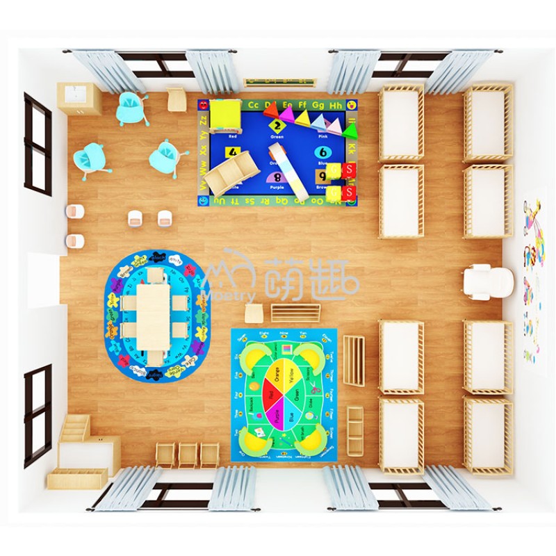Classroom Set Supplier - Modern 58 Sqm Baby Infant Classroom Furniture