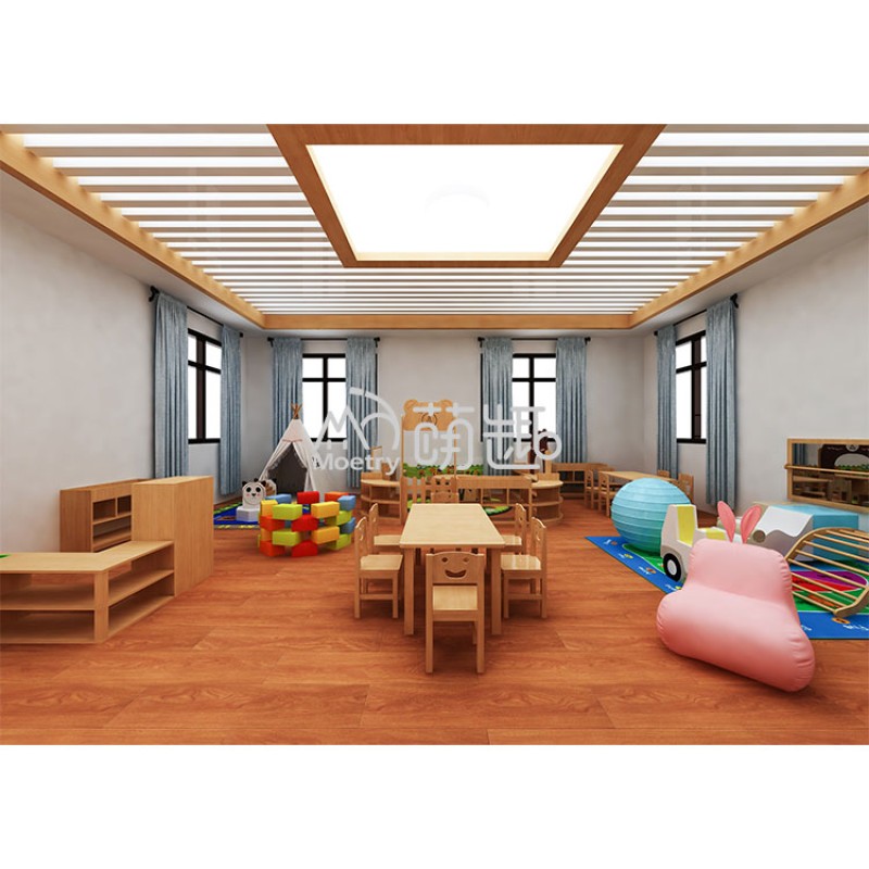 Classroom Furniture Factory - Modern Toddler Wooden Set Eco-Friendly Safety