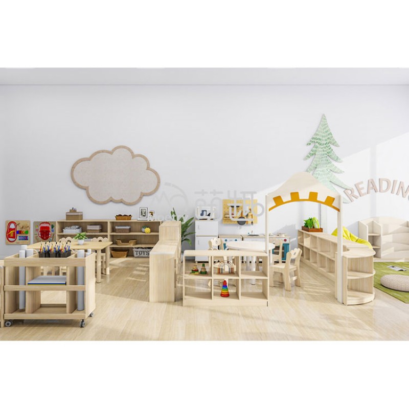 Kindergarten Furniture Factory - Moetry High Quality Solid Wood Table Set