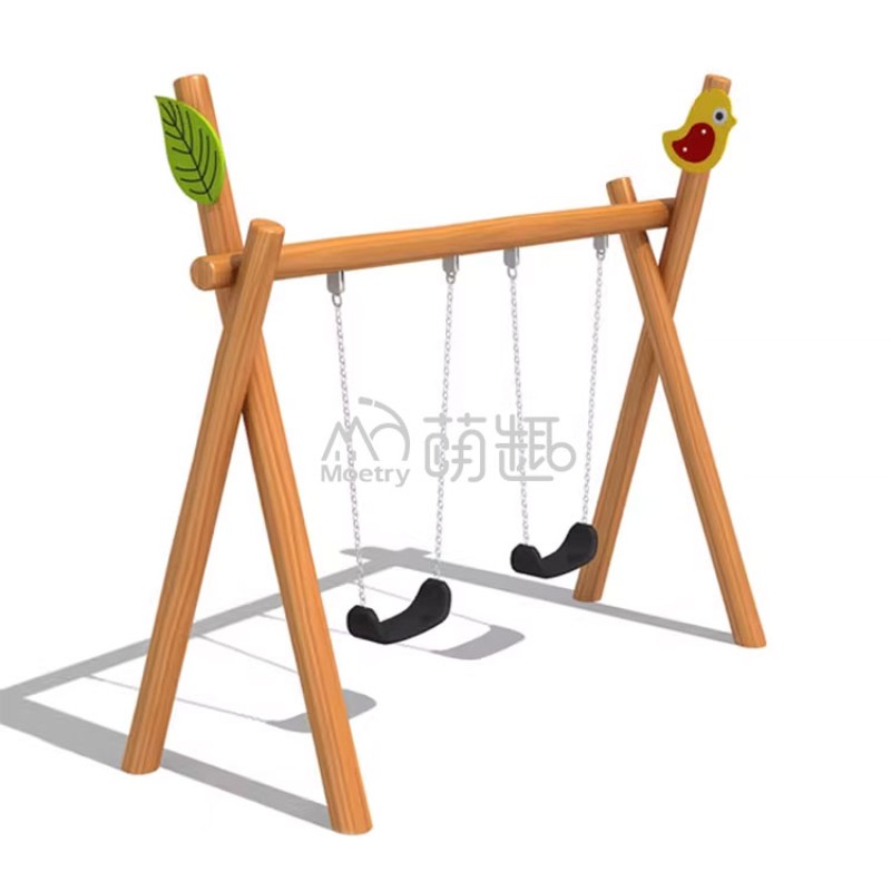 Swing Set Supplier - Moetry Wooden Swing Set Educational Outdoor