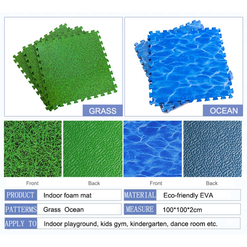 Ocean Mat Manufacturer - Moetry Blue Ocean Theme 2cm EVA Foam