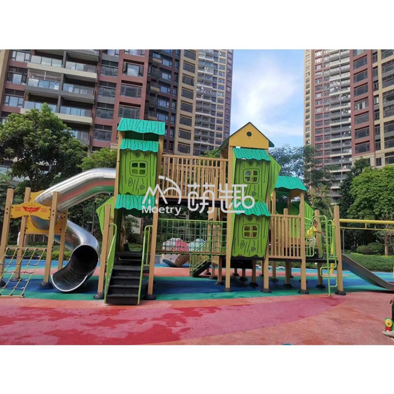 Commercial Playground Factory - Moetry Large Scale Jungle Theme Playhouse