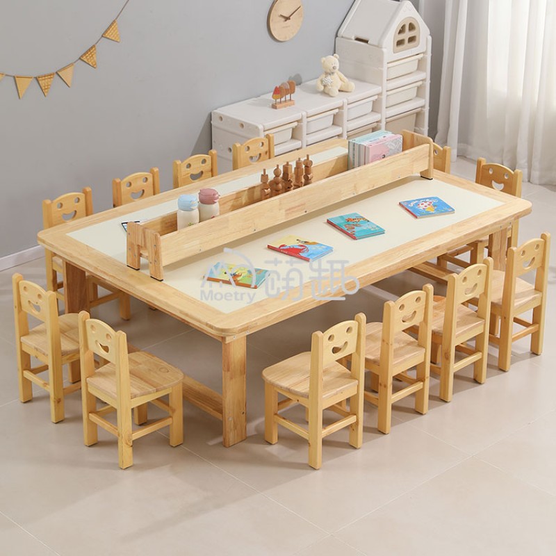 Art Classroom Supplier - Moetry Modern Solid Wood Chair Set Whiteboard