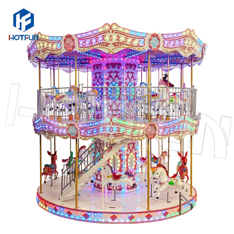 Merry Go Round Manufacturer - Thrill Rides Double Deck 23seats
