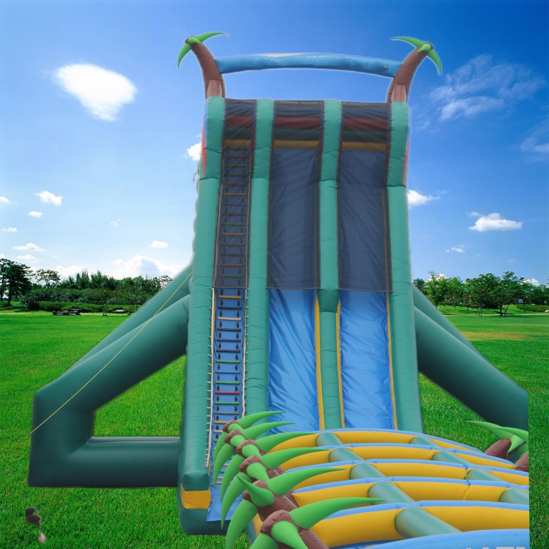 Inflatable Bouncy Castle Manufacturer - PVC Double Slide for Shopping Mall