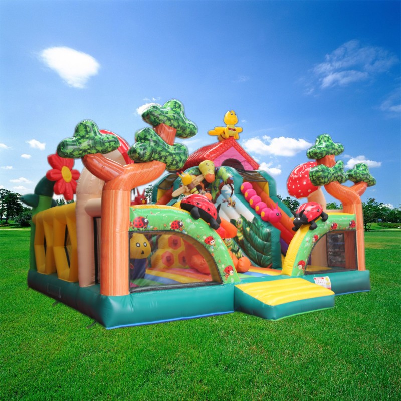 Inflatable Bouncer House Factory - Crazy Cowboy Design for Amusement Park