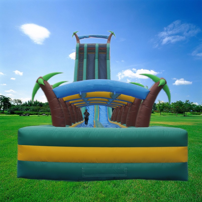 Inflatable Bouncy Castle Manufacturer - PVC Double Slide for Shopping Mall