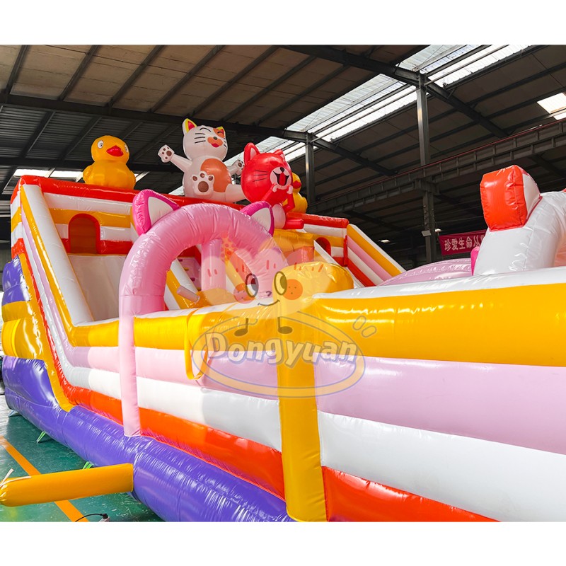 Inflatable Bouncy Castle Supplier - Jumping Castle with Slip Slide Park Equipment