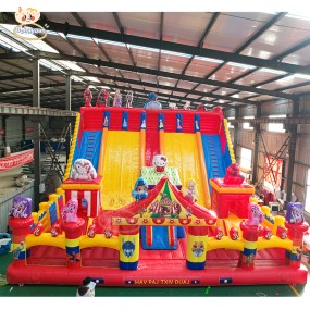 Inflatable Water Slide Supplier - Custom Pirate Ship Obstacle Course for Adults