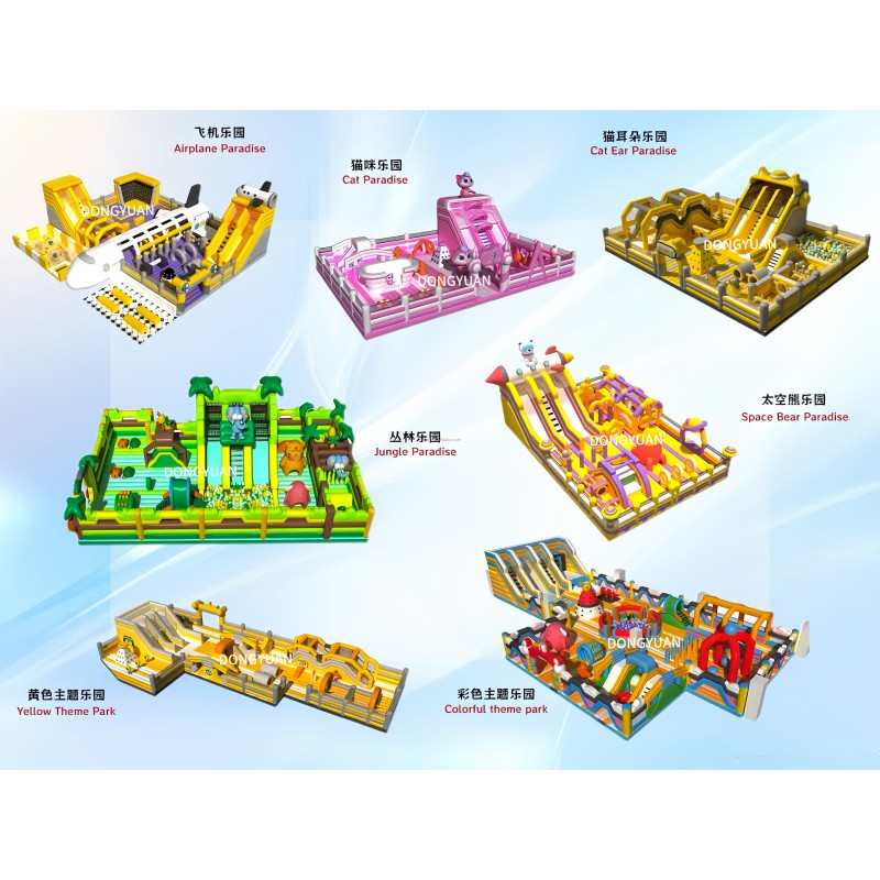 Inflatable Castle Supplier - Large Air Mattress with Slide Equipment Park