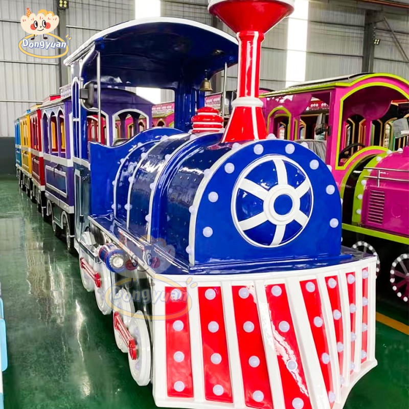 Battery Train Rides Manufacturer - 21 Seats Trackless Train for Shopping Mall