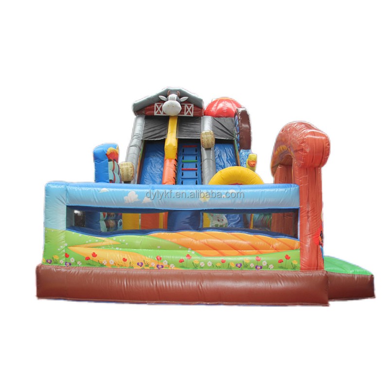 Inflatable Bouncy Castle Manufacturer - PVC Cartoon Slide Combo for Sports Park