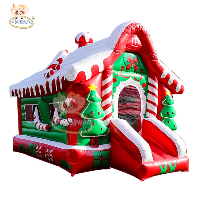 Inflatable Bounce House Supplier - Dual Slide Snowman Design for Family Gatherings