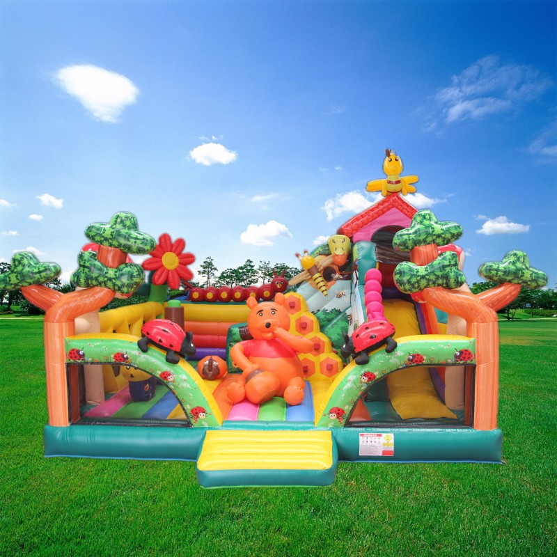 Inflatable Bouncer House Factory - Crazy Cowboy Design for Amusement Park
