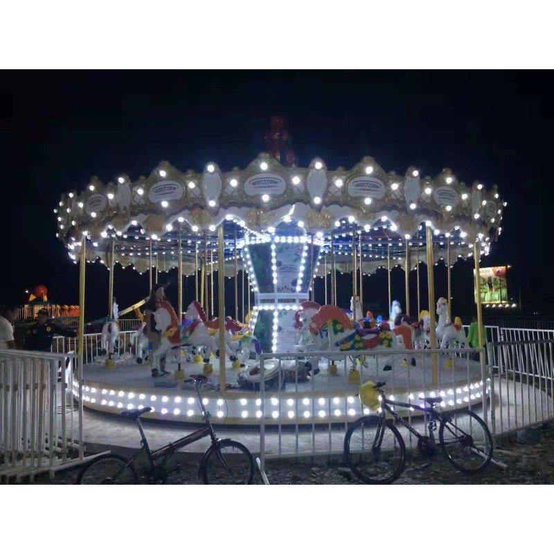 Carousel Rides Factory - Vertical Electric Carousel Amusement Equipment for Kids
