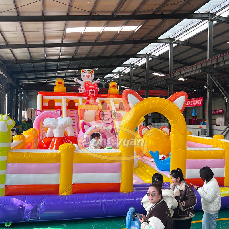 Inflatable Bouncy Castle Supplier - Jumping Castle with Slip Slide Park Equipment