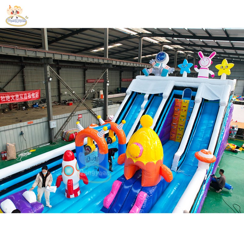 Inflatable Bouncy Castle Factory - Marvel Theme 0.55mm PVC Trampoline Slide
