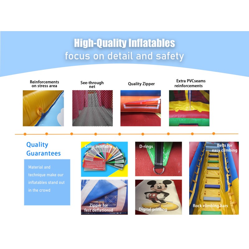 Inflatable Castle Factory - Custom PVC Gingerbread Design with Slide