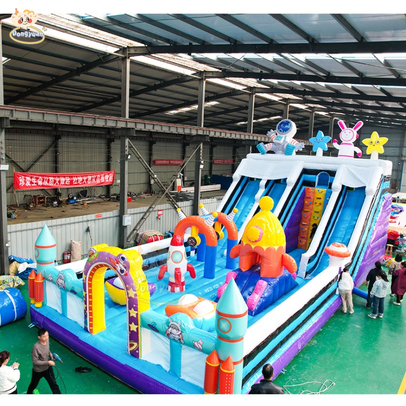 Inflatable Bouncy Castle Factory - Marvel Theme 0.55mm PVC Trampoline Slide