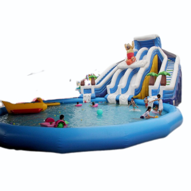 Inflatable Trampoline Slide Factory - Waterfall Games for Water Parks Manufacturer