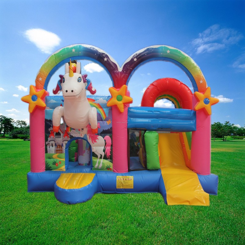 Inflatable Castle Supplier - Cartoon Themed Bounce Bed for Backyard Amusement