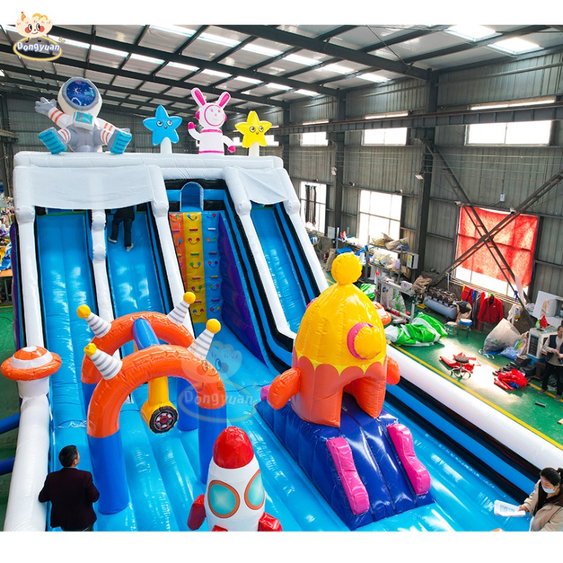 Inflatable Bouncy Castle Factory - Marvel Theme 0.55mm PVC Trampoline Slide