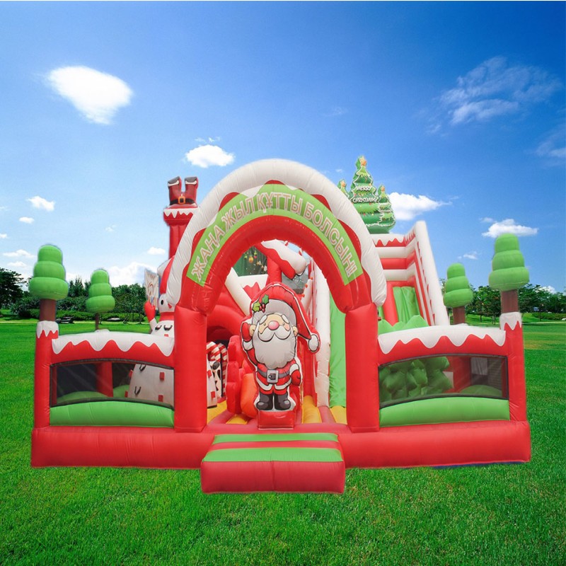 Inflatable Bouncer Factory - Outdoor Christmas Combo with Blower for Adults & Kids