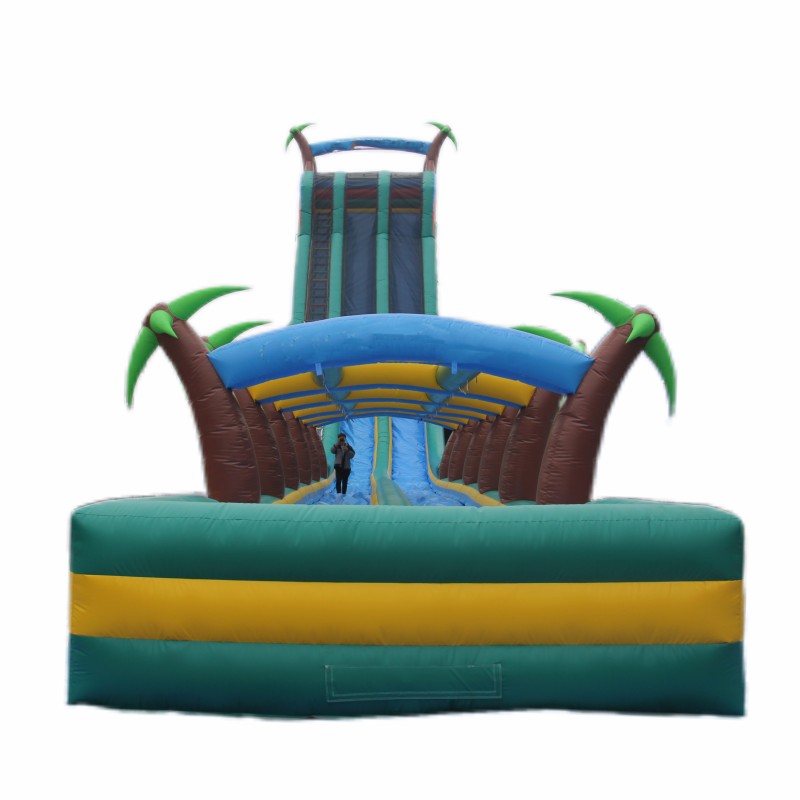 Inflatable Bouncy Castle Manufacturer - PVC Double Slide for Shopping Mall