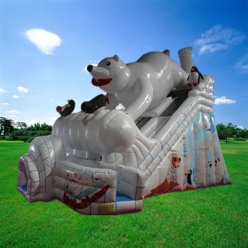 Inflatable Water Trampoline Factory - Tropical Rainforest Slide for Children's Amusement