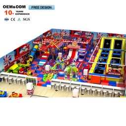 Trampoline Park Factory - Custom-Size Indoor Kids Trampoline Plastic