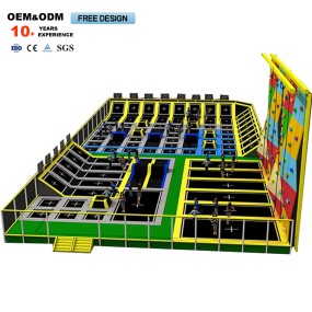 Amusement Park Supplier - Large Indoor Family Sport Amusement Trampoline
