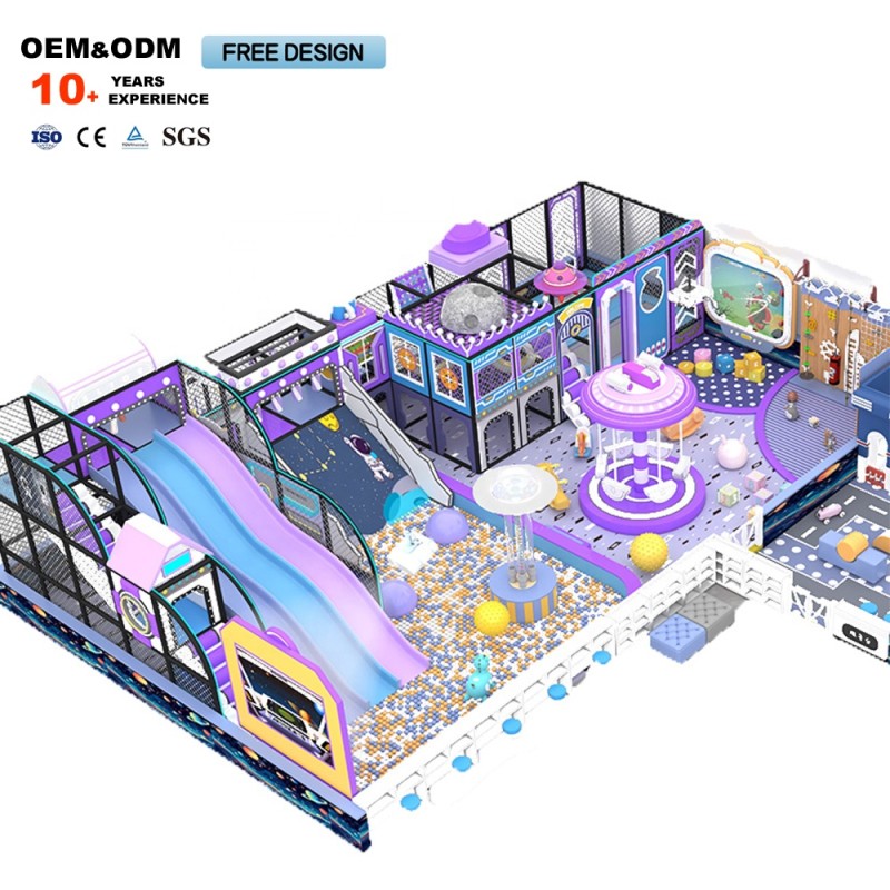 Indoor Playground Manufacturer - Purple-Toned Parent-Child Interactive