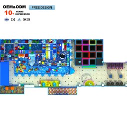 Playground Factory - Indoor Maze Ball Pit Trampoline Wooden Soft