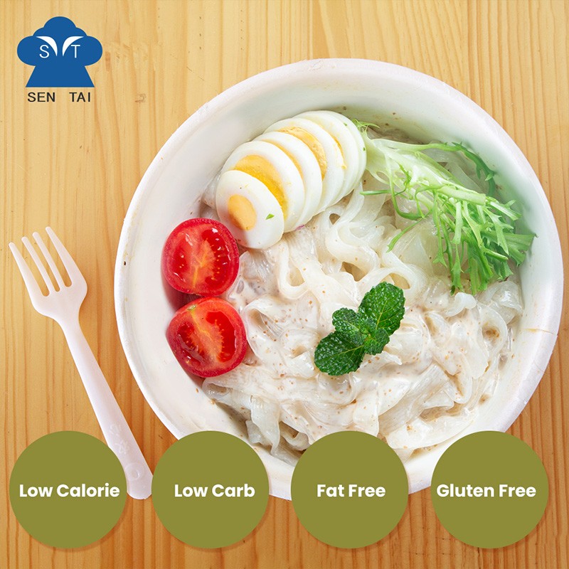 Healthy Food Low Calories Low Carb Instant Vegan Konjac Ready Salad With Wasabi Flavor