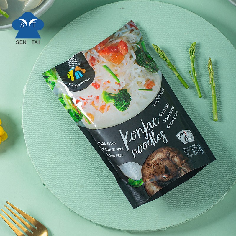 Zero Cal Keto Foods Konjac Miracle Noodles Pure Glucomannan Low Carb Pasta Shirataki Instant Konnyaku Noodles Box Bag Packaging