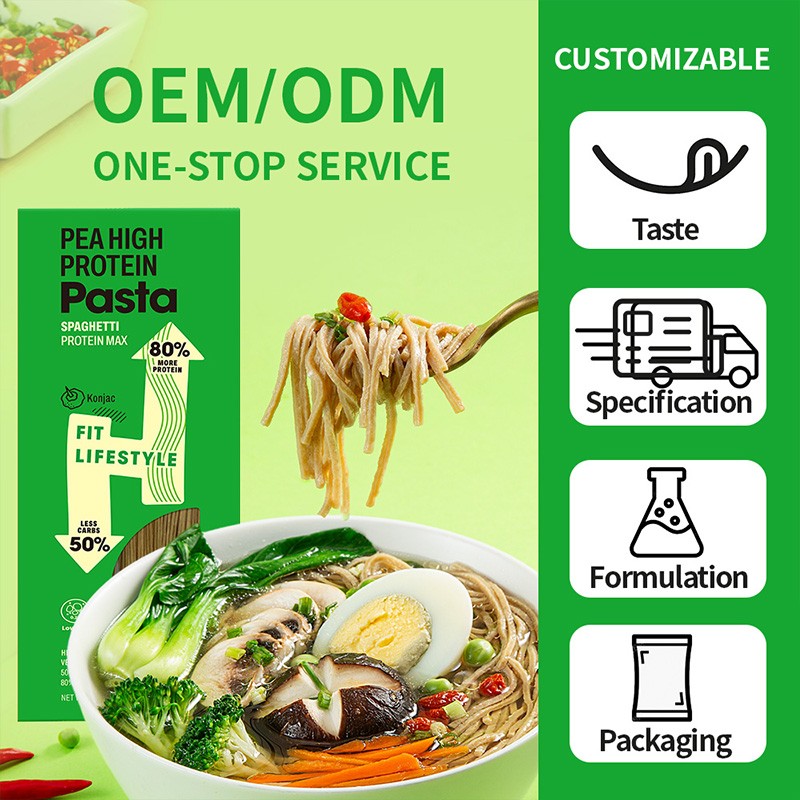 NON-GMO Pasta Noodle Vegan Paleo High Protein Pea Pasta Low Carb Low Fat Quick Cooking